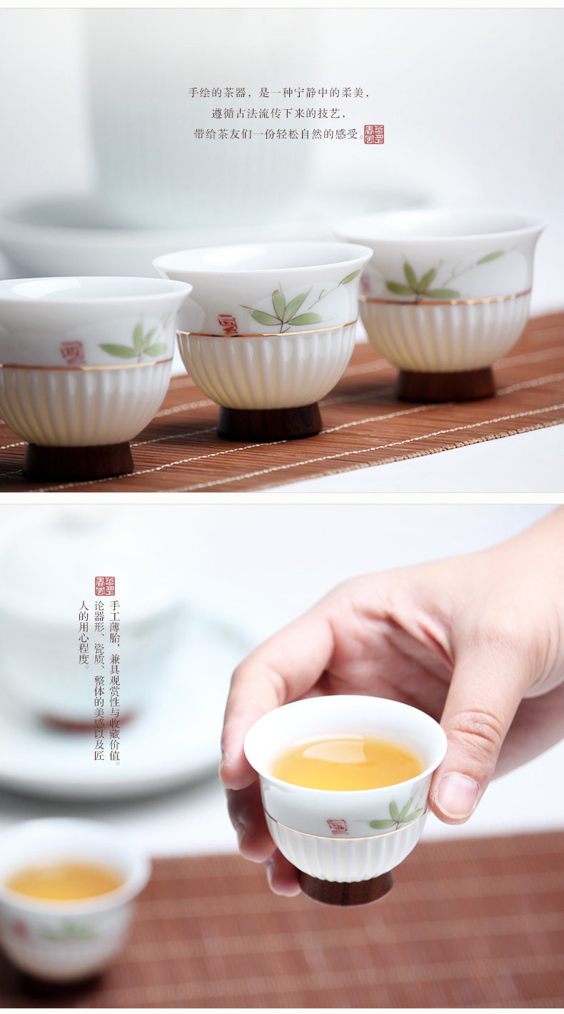 Mingyuan FengTang all hand hand sample tea cup thin foetus masters cup hot creative Japanese ceramic cups individual cup M