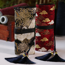 Xiangyun Crane (crochet bag) Japanese tassel cotton fabric hand wool storage and weaving kit