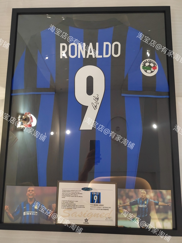 [Including Jersey] Roddo International Milan Print Signature Jersey Framed Photo Frame Collection Birthday Gift