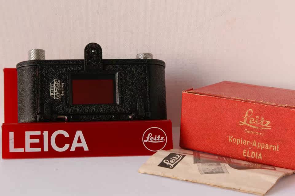 Камера + 徕卡 leica eldia 底片拷贝器 将负片拷贝成正片 箱说全新 409m