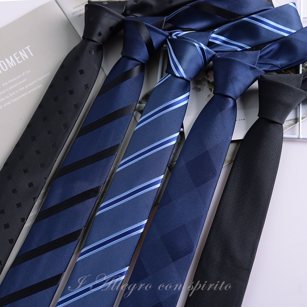 Tie Men's Korean Edition Trend 6cm Student Handwear Career Shirt Positive Dress Man Groom Wedding Red Tie-Taobao