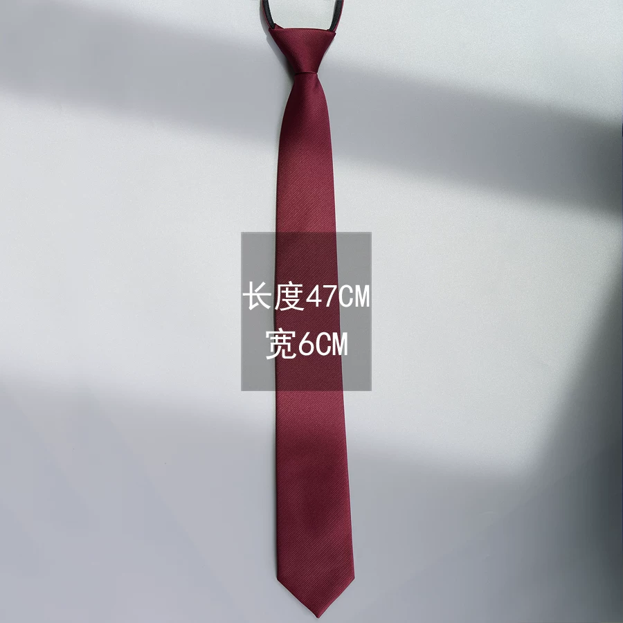 Tie Korean style, universal black, multiple lengths (47/38/30 cm) and width/zip options
