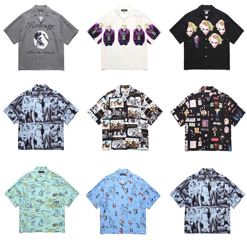 Wacko Maria 25Ss Ellen Von Unwerth Batman Joker Hawaiian Short-Sleeved Shirt