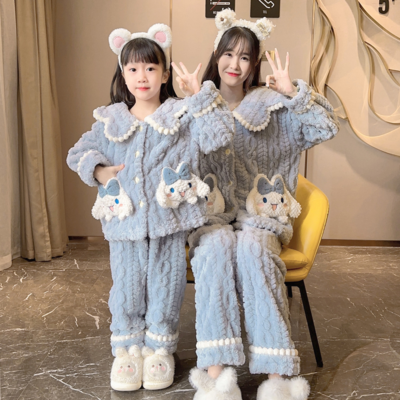 New Family Matching Pajamas Winter Coral Fleece Kids Set Girls Winter Flannel Mother-Daughter Outfits Sweet Loungewear New Family Matching Pajamas Winter Coral Fleece Kids Set Girls Winter Flannel Mother-Daughter Outfits Sweet Loungewear