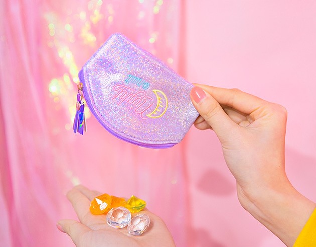 Bentoy sao mini xu ví laser sáng bóng gió cô gái túi tiền tai nghe túi lưu trữ nhỏ ví nữ mini