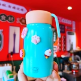 Мультяшный вместительный и большой детский стакан из нержавеющей стали, милый портативный чайник, простой и элегантный дизайн