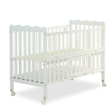 Кроватка из натурального дерева для приставной кровати для новорожденных, универсальная детская белая колыбель