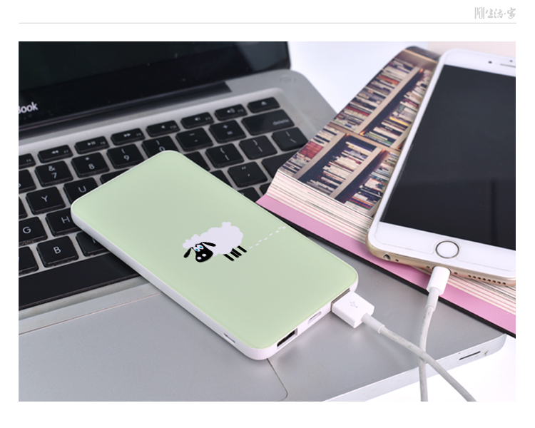 Tùy chỉnh ánh sáng mỏng di động dung lượng cao sạc Po dễ thương nhỏ thẻ mang dòng điện cầm tay nhỏ gọn Nữ - Ngân hàng điện thoại di động sạc dự phòng 20000mah