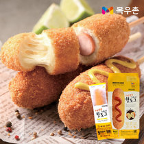  South Korea imported Muyou Village cheese brushed hot dog stick net red double cheese sausage hot dog stick 90g ketchup