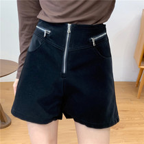 1680 casual leather pants early autumn fashion new womens Korean version of Joker solid color temperament thin PU Tide pants women