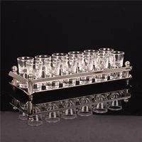 Kệ đựng ly rượu bằng thép không gỉ một chén, cốc đựng cốc cốc KTV giá rượu trắng ly thủy tinh 15ml bộ rượu - Rượu vang ly rượu whisky cao cấp