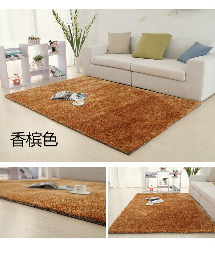 Hành lang cửa hàng gạch thảm cộng với lụa sáng thảm thêu trang trí gạch nền chăn thảm tóc dài Liangsi - Thảm thảm ngủ