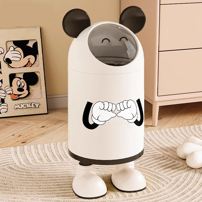 Japanese Imported Trash Can 2026 New Model, High Aesthetic Value for Living Room, Bathroom, Toilet with Lid, Bedroom, Cute and Creative