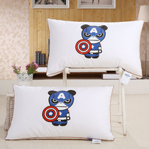 Student dormitory pillow pillow core single cartoon cotton bed pillow core whole head soft cute pillow heart adult pair