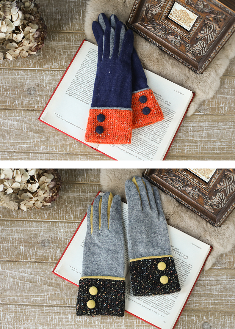 Gants pour femme MISMEMO en Laine cachemire - Ref 3153953 Image 15