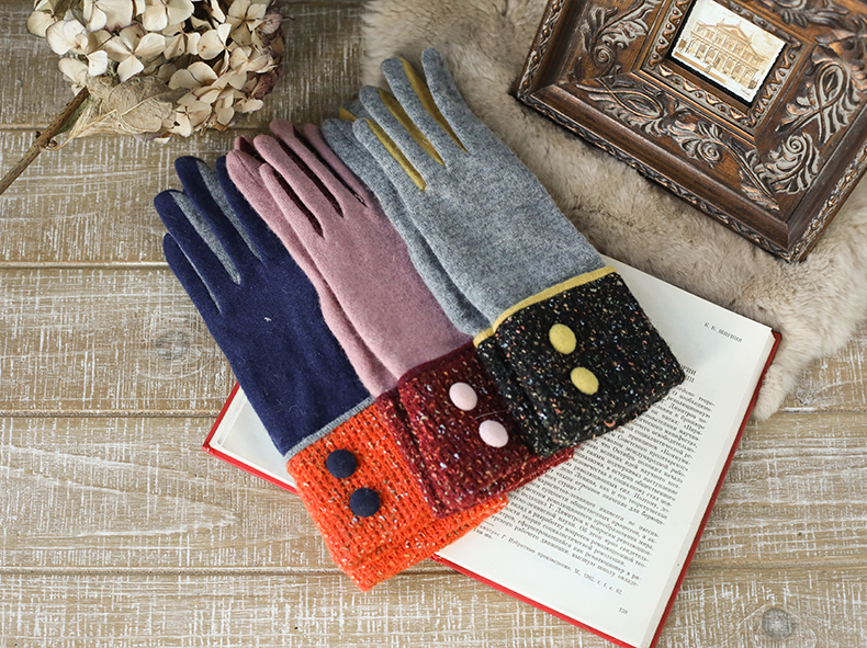 Gants pour femme MISMEMO en Laine cachemire - Ref 3153953 Image 6