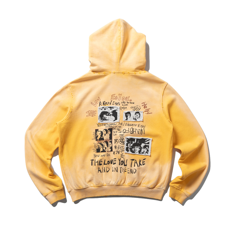 Wenfeng Li 26Fw “The Beatles” Cardigan Hoodie Washed Rhinestone Patch Sweatshirt Jacket Wenfeng Li 26Fw “The Beatles” Cardigan Hoodie Washed Rhinestone Patch Sweatshirt Jacket