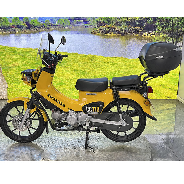 ເຫມາະສໍາລັບຊັ້ນວາງຫລັງ Honda Cub CC110, ຊັ້ນວາງຂອງຫາງ, ຊັ້ນວາງຫນ້າ, ຊັ້ນວາງກາງ, ວົງເລັບ, ທີ່ວາງແຂນຫລັງ