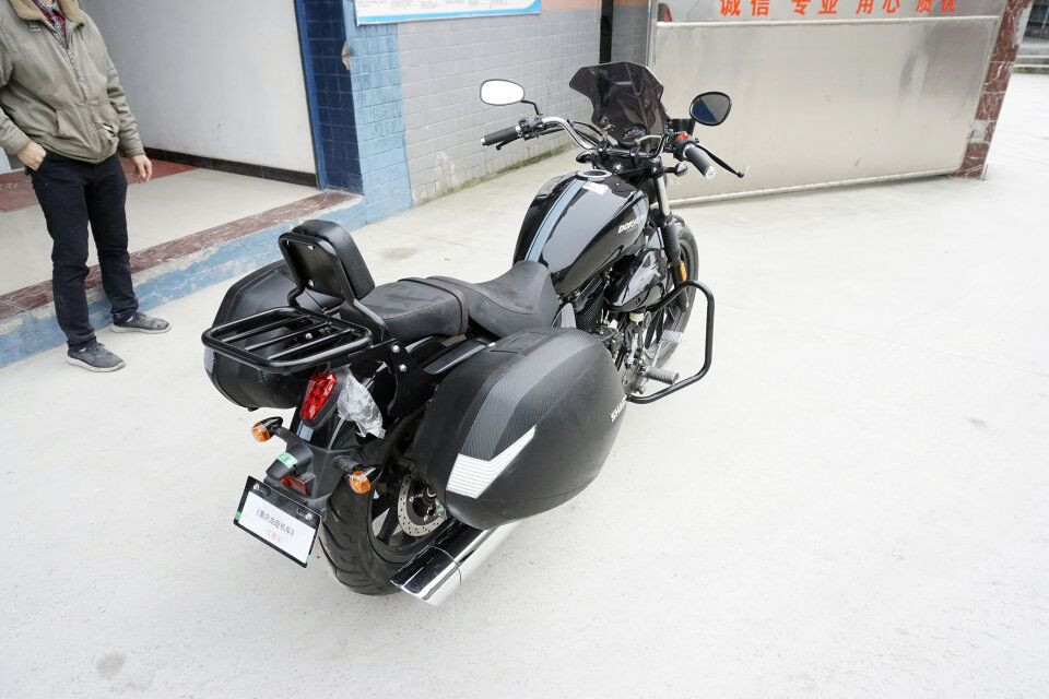 Áp dụng cho đèn chiếu sáng phía sau đuôi xe GV250 Kệ phía sau cưỡi nhẹ Khung đuôi 250 cánh sau GV móc sau đơn - Xe máy Sopiler khung bảo vệ vespa sprint đen