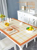Sub -Leather Sub -Leather Table Cushion Tlade Tlade Водонепроницаемое масла -Проницаемое мытью ПВХ Light Luxury Book Coffee The Cooshion Cushion Couproof Hot Campization