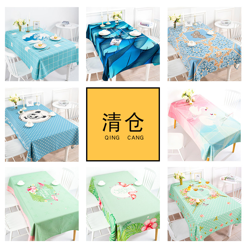 Clear sale of simple in cotton tablecloth rectangular tablecloth table cloth round tablecloth tea table cover cloth