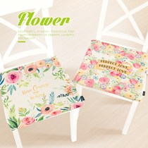 Small Fresh Flowers Art Cotton Hemp Cloth Art Chair Mat Cushion Table Kit Non-slip Cushion Office Classroom Thickening