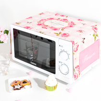 ins flowers fields garden microwave cotton linen cover towels dust cover ovens anti-oil cover cloth for home
