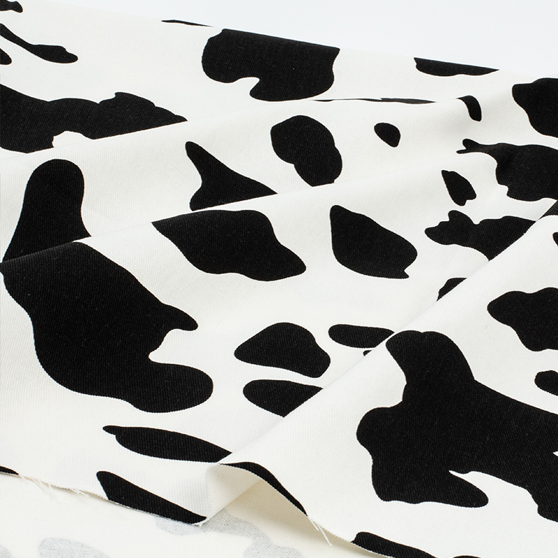 ins Wind Black and White Cow Print Pure Cotton Fabric Denim Fabric Thick High-End DIY Handmade Bag Clothing Designer Fabric ins Wind Black and White Cow Print Pure Cotton Fabric Denim Fabric Thick High-End DIY Handmade Bag Clothing Designer Fabric