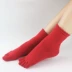Sự ra đời của năm mùa thu đỏ và mùa đông cotton cotton năm ngón tất nam vớ da dài Vớ bông