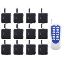 Shenghan DC 12V split 1 drag 2 road 3 road 4 road 6 road 8 road 1 drag 12 road wireless remote control switch point self-locking