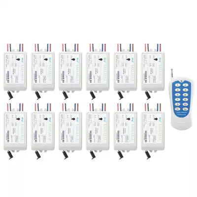 sheng han Learning 1 Drag 4-Way 1 drag 6-channel 1 Drag 8 1 drag 12 ac 220V Wall wireless remote control switch