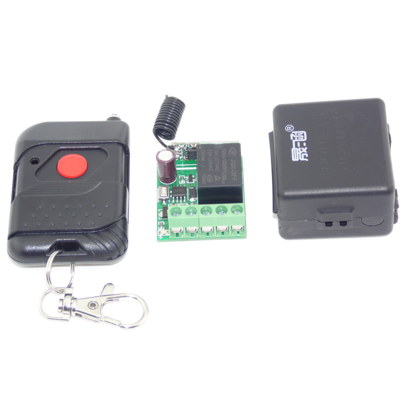 Body-culvert point motion Non-lock DC 5V6V6 5V Single-way wireless remote control switch Optional multiple single-key remote control