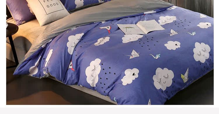 Một bông B san hô nhung bốn mảnh cotton mùa đông dày pha lê nhung flannel giường Pháp nhung chăn tấm bộ chăn ga gối đẹp