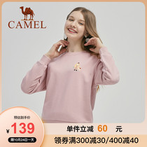 Camel Camel womens round neck sweater womens autumn and winter Korean version of loose slim Joker 2021 New coat tide