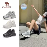 Дышащие высокие спортивные серебряные туфли для отдыха на платформе