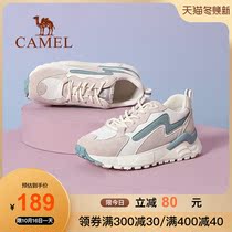 Camel womens shoes 2021 new products thick bottom light Net red ins color sports shoes old man shoes comfortable and versatile Leisure