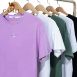 Мужская комфортная износостойкая летняя спортивная футболка с коротким рукавом для отдыха подходит для мужчин и женщин, сезон 2021, оверсайз, короткий рукав