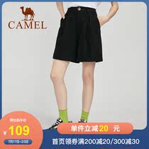 Camel camel 2021 summer new casual shorts womens high waist thin straight pants loose wild pants tide