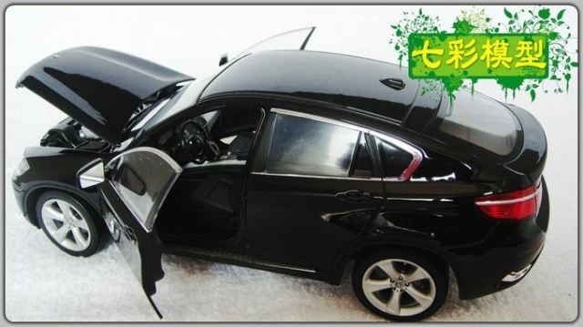 [Zeya] mô phỏng xe hợp kim tĩnh mô hình Welly Willy 1:24 BMW BMW X6 màu đen bán mô hình tĩnh