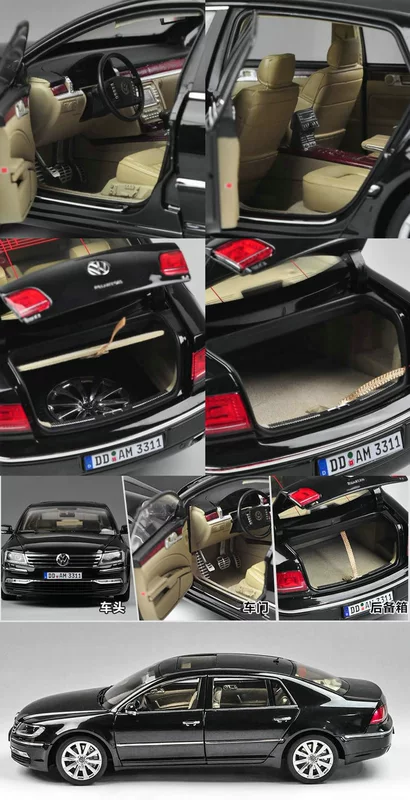 [Zunya] mô phỏng hợp kim mô hình xe tĩnh Welly GTA 1:18 Volkswagen Phaeton mô hình xe đồ chơi bộ xếp hình cho bé