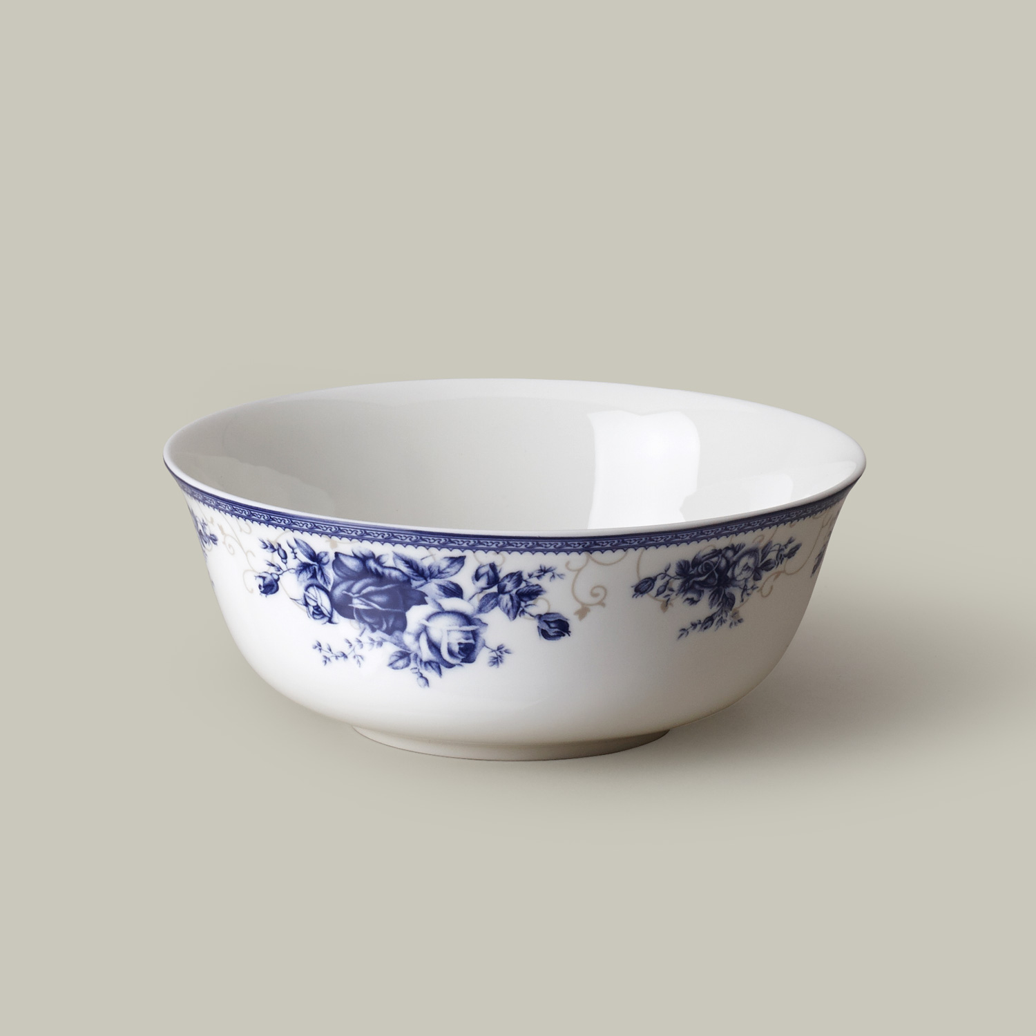 Jingdezhen blue glair bowl suit ipads China 6 inches Korean big rainbow such as bowl bowl rice bowls gifts tableware