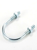 National standard galvanized U-shaped code pipe code bolt screw natural gas pipeline fixed clamp fastener hoop riding card