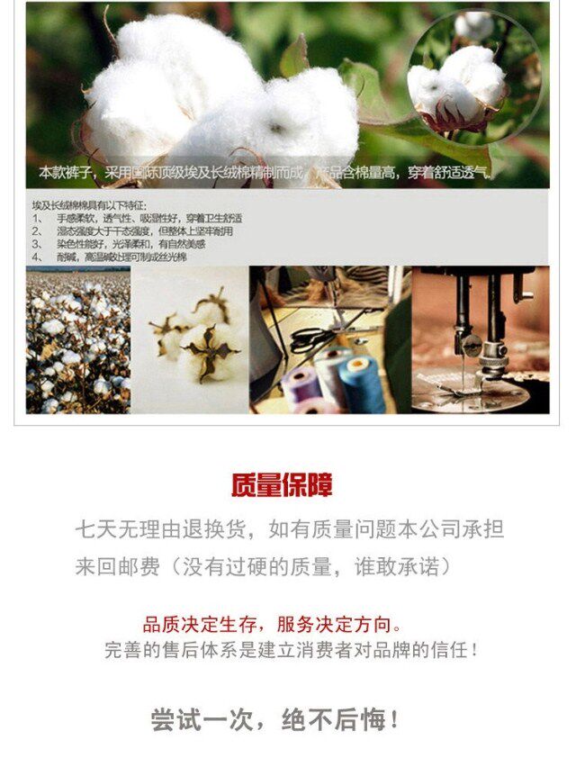 Pantalon en vrac pour grands chantiers en coton pour automne - Ref 1469675 Image 10