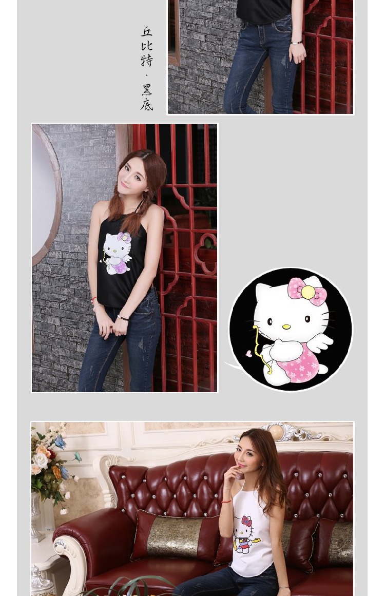 Yi Jia in bông Tanabata tặng bạn gái món quà sinh nhật may mắn mèo phim hoạt hình lady bụng nữ * kitty cosplay áo yếm trung hoa