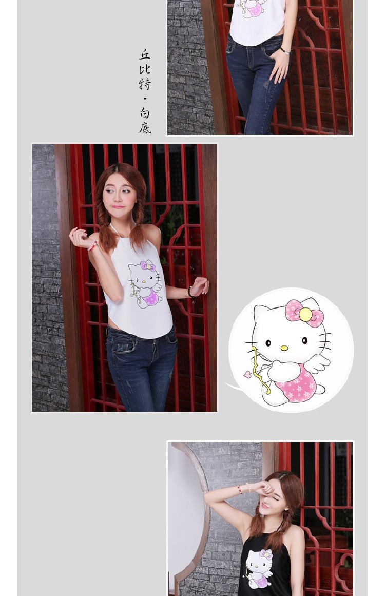 Yi Jia in bông Tanabata tặng bạn gái món quà sinh nhật may mắn mèo phim hoạt hình lady bụng nữ * kitty cosplay áo yếm trung hoa