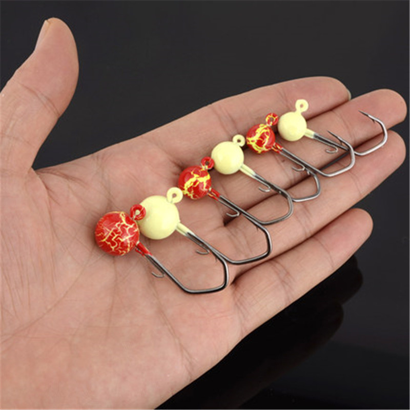 Lead Kung fu fisherman's new head hook Texas Fishing Group Lua Soft Bait Roll Tail Blood Groups Night Five Times Strengthened