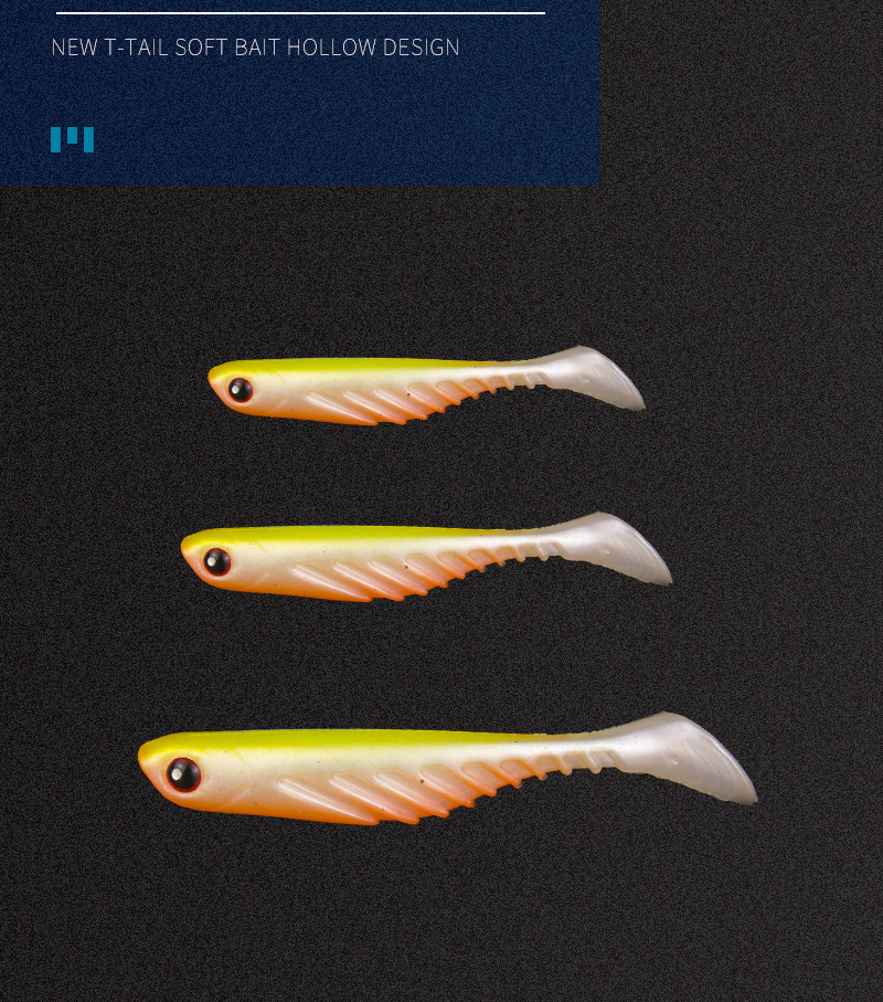 Дорожные суб- приманки 鳜鱼桂花t尾白条鱼路亚饵软饵假饵软虫仿生套装淡海水翘嘴鲈夜光