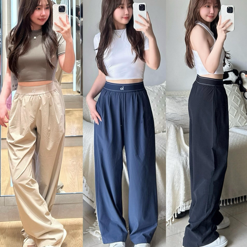Meidai Al Brand Magic Pants, Same Style as Jisoo, High-Waisted Straight Wide-Leg Pants, Sports Fitness Quick-Dry Versatile Slimming Yoga Pants Meidai Al Brand Magic Pants, Same Style as Jisoo, High-Waisted Straight Wide-Leg Pants, Sports Fitness Quick-Dry Versatile Slimming Yoga Pants