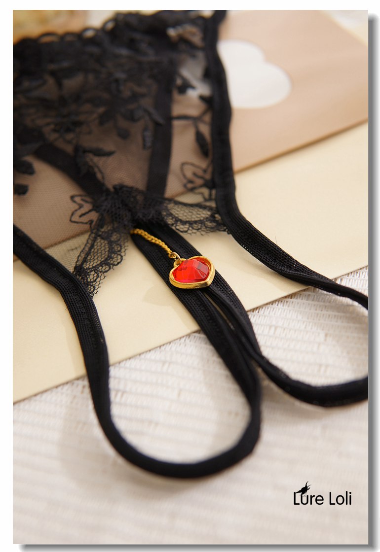 Thong Women Ren Sexy Women Tóm tắt Quần trong suốt T mỏng Mùa hè Quần thấp Eo Mở Quần màu hồng Nhìn quần xì