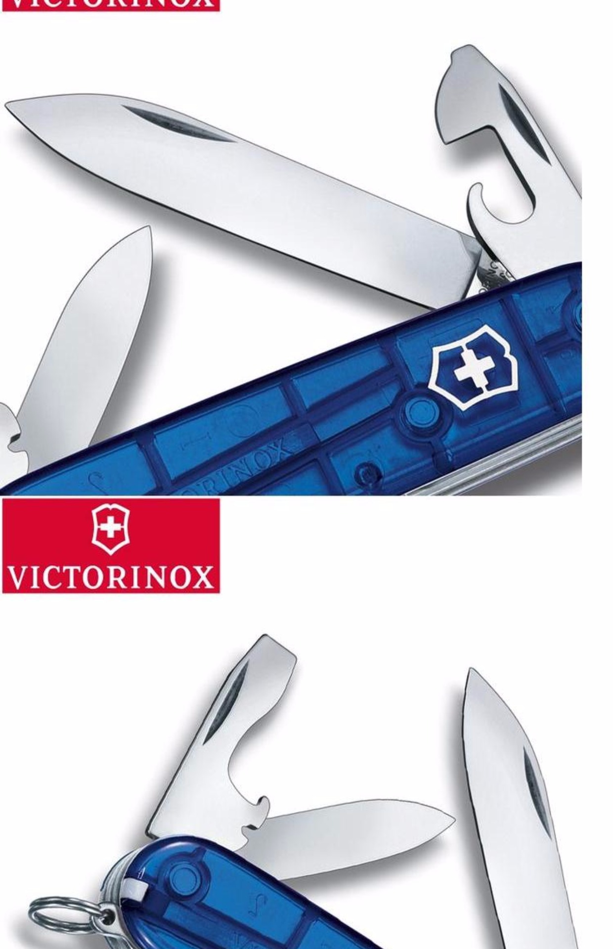 Dao chính hãng Vickers Swiss quân đội 91MM tiêu chuẩn 1.3603.T2 màu xanh trong suốt truy cập dao Thụy Sĩ chính hãng kìm đa năng